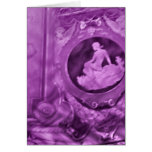 Vintage cameo purple