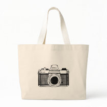 Vintage Camera Tote Bags