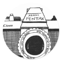 Vintage Camera Sticker