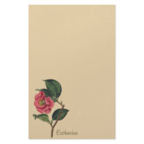 Vintage Camillia Flower Stationery