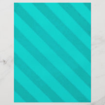 Vintage Candy Stripe Teal Peacock Aqua Grunge Custom Flyer