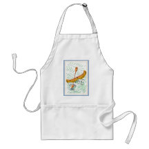 Vintage Canoe Art Aprons