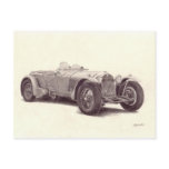 Vintage Car: Alpha Romeo 8C Post Card