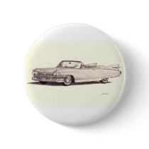 Vintage Car: Cadillac Eldorado (1959) Pinback Buttons