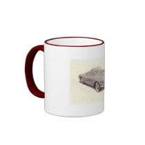 Vintage Car: Chevrolet Corvette Coffee Mugs