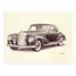 Vintage Car: Mercedes Benz 300S Post Card
