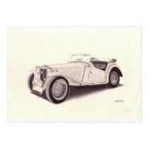 Vintage Car: MG TC Business Cards