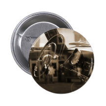 Vintage Car Pinback Buttons