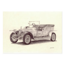 Vintage Car: Rolls Royce Silver Ghost Business Card