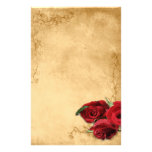 Vintage Caramel Brown & Rose Wedding Stationery