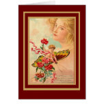 Vintage Card Valentine Cupid