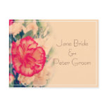 Vintage Carnation Wedding, invitation card Post Cards