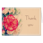 Vintage Carnation Wedding, thank you note card