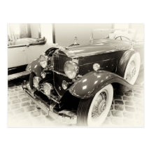 Vintage Cars 2012 Calendar Postcard