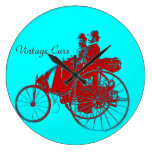 Vintage Cars Gathering Clocks