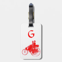 Vintage Cars Gathering Monogram Tag For Luggage