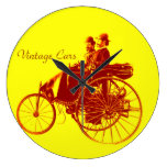 Vintage Cars Gathering Wall Clocks