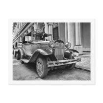 Vintage cars post card