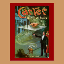 Vintage Carter the Mysterious Magic Poster postcards