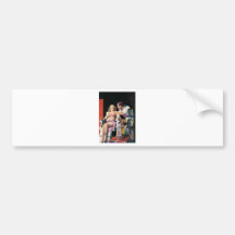 vintage cartoon weird bumper sticker