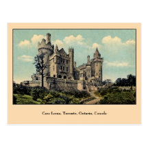 Vintage Casa Loma, Toronto, Canada Postcards