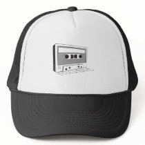 vintage cassette tape trucker hat