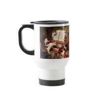 Vintage Cat Art:  Kittens' Recital Mugs