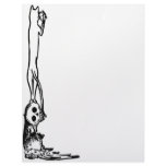 Vintage Cat, Skull & Owl Letterhead