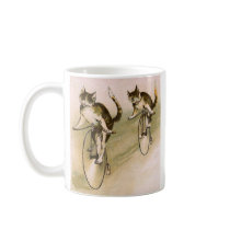 Vintage Cats on Bikes Mug