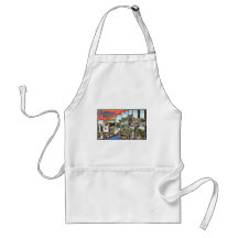 Vintage Catskill Mountains Postcard Apron