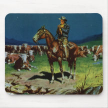 Vintage Cattle Rancher Mouse Pad