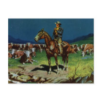 Vintage Cattle Rancher Postcards