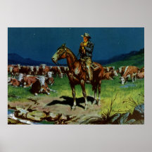 Vintage Cattle Rancher Posters