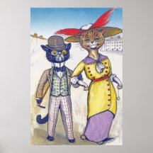 Vintage Catwalk Poster Print