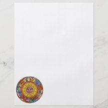 Vintage Celestial Astrology, Antique Zodiac Wheel Flyer