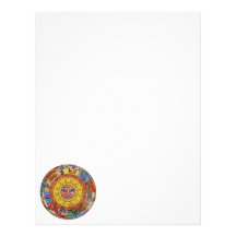 Vintage Celestial Astrology, Antique Zodiac Wheel Customized Letterhead