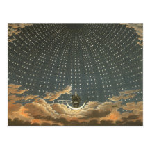 Vintage Celestial, Astronomy, Queen of the Night Post Card