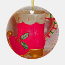 VINTAGE CERAMIC BOOTIE ORNAMENTS