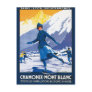 Vintage Chamonix - Mont Blanc Poster Postcard