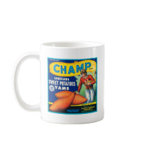 Vintage Champ Brand Sweet Potatoes Ad Coffee Mugs