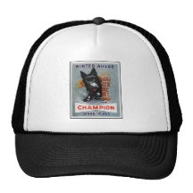Vintage Champion Spark Plugs Ad Mesh Hats