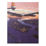 Vintage Change of Address, Airplane Hudson River Post Cards