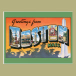 Vintage Change of Address, Boston Massachusetts postcards