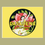 Vintage Change of Address, Pasadena California postcards