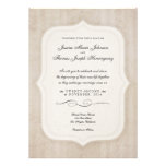 Vintage Charm Cream Customized Map Wedding Custom Announcements