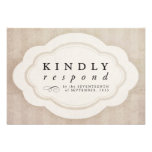 Vintage Charm Cream Response Cards Personalized Invites