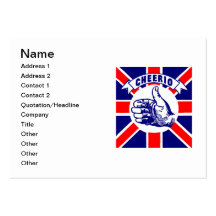 Vintage Cheerio Business Card Template