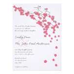 Vintage Cherry Blossom Japanese Wedding Invite