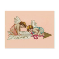 Vintage Cherubs Arrow Post Card