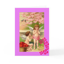 Vintage Cherubs Cupid Valentines Day Cards
